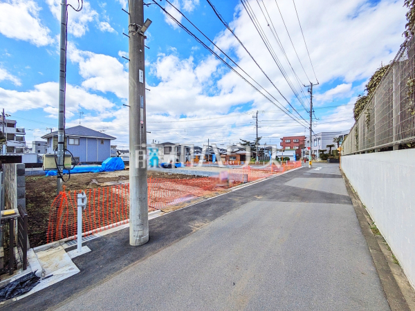 接道状況および現場風景　【武蔵村山市岸１丁目】