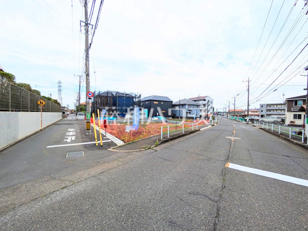 接道状況および現場風景　【武蔵村山市岸１丁目】