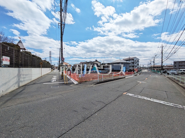 接道状況および現場風景　【武蔵村山市岸１丁目】