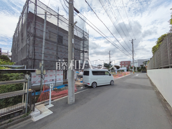 接道状況および現場風景　【武蔵村山市岸１丁目】