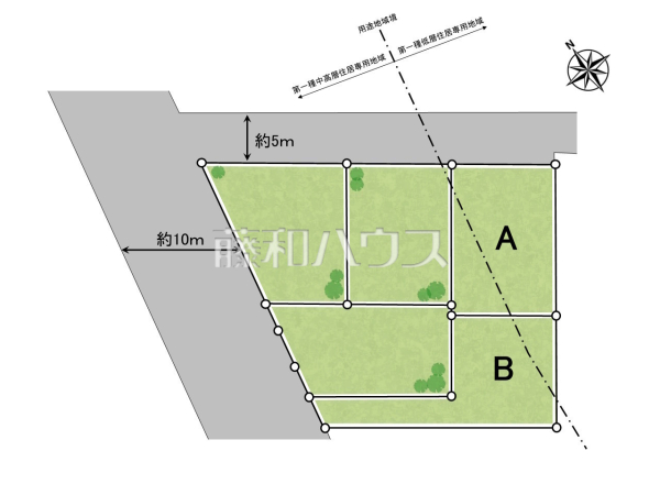 全体区画図　【武蔵村山市岸１丁目】