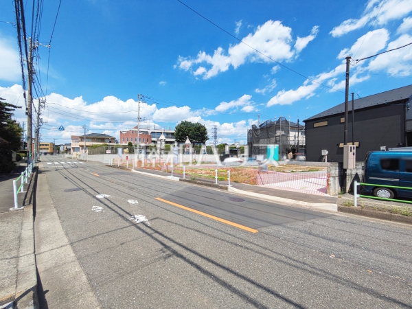 接道状況および現場風景　【武蔵村山市岸１丁目】