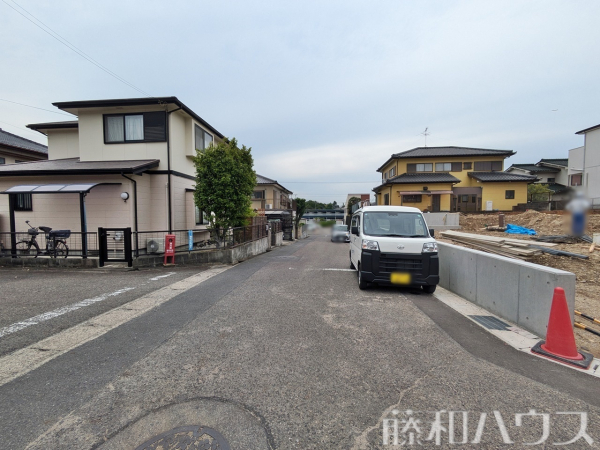 接道状況および現場風景　【春日井市柏井町７丁目】