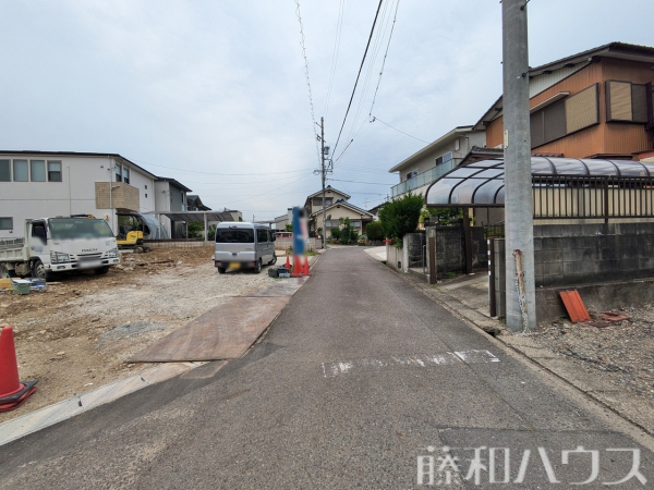 接道状況および現場風景　【春日井市柏井町７丁目】