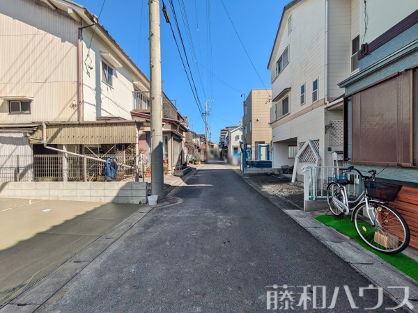 接道状況および現場風景　【春日井市ことぶき町】