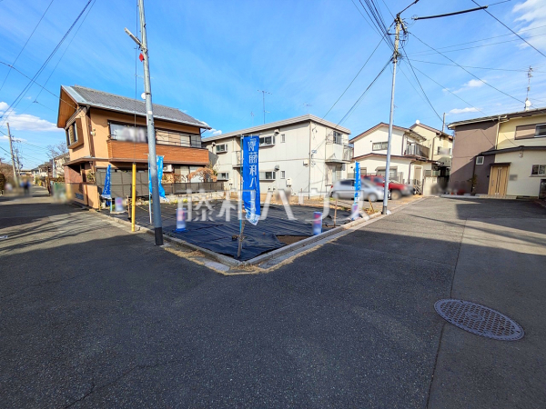 接道状況および現場風景　【三鷹市上連雀５丁目】
