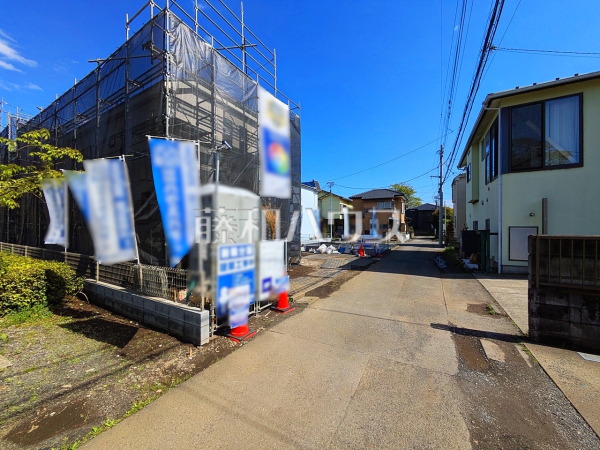 接道状況および現場風景　【立川市一番町２丁目】