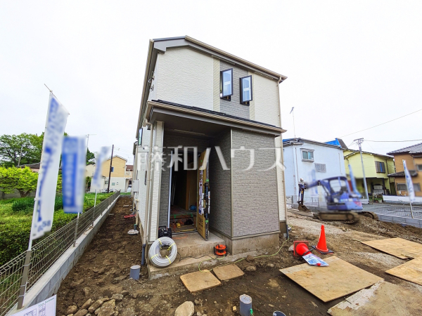 1号棟　まだまだ建築中ですが、ぜひ現地をご覧になりませんか？お問い合わせお待ちしております。　【立川市一番町２丁目】