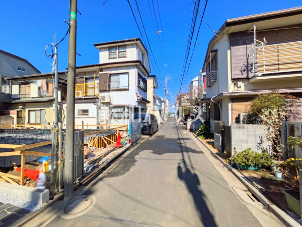 接道状況および現場風景　【杉並区本天沼１丁目】