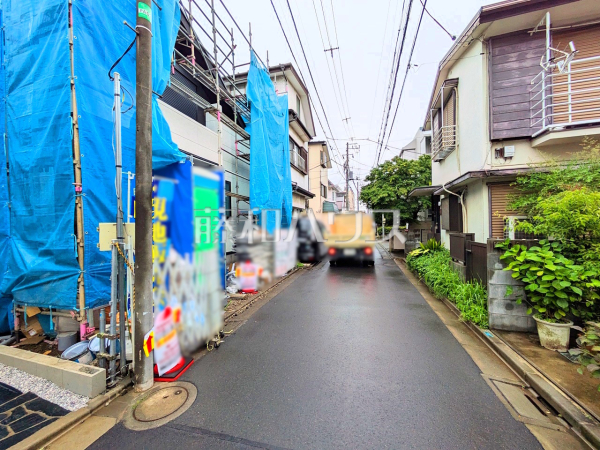 接道状況および現場風景　【杉並区本天沼１丁目】