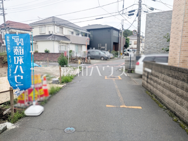 接道状況および現場風景　【志木市本町２丁目】