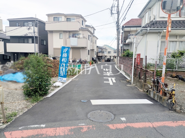接道状況および現場風景　【志木市本町２丁目】