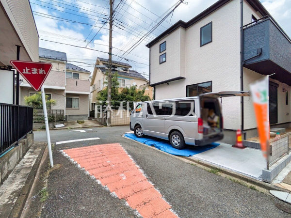 接道状況および現場風景　【新座市野寺２丁目】
