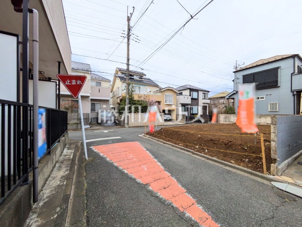 接道状況および現場風景　【新座市野寺２丁目】