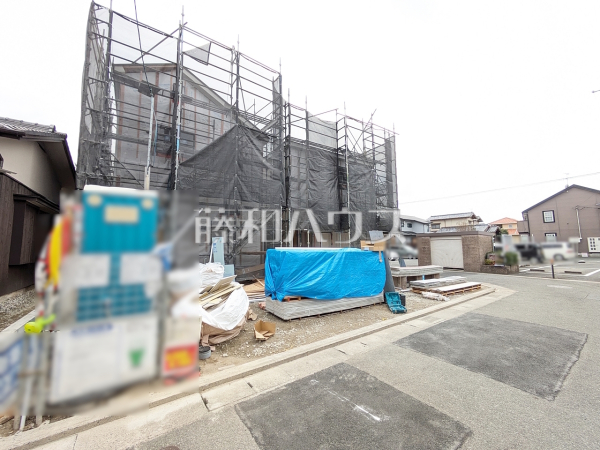 2号棟　接道状況および現場風景　【福岡市早良区飯倉４丁目】