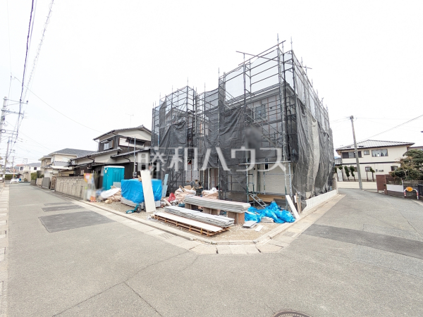 1号棟　接道状況および現場風景　【福岡市早良区飯倉４丁目】
