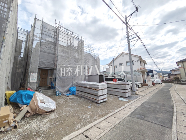 2号棟　接道状況および現場風景　【福岡市早良区野芥２丁目】