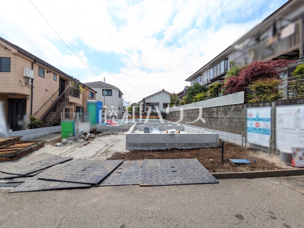 1号棟　外観　【八王子市富士見町】
誠心誠意、建築中！是非ご見学のお問合せをお待ちしております！