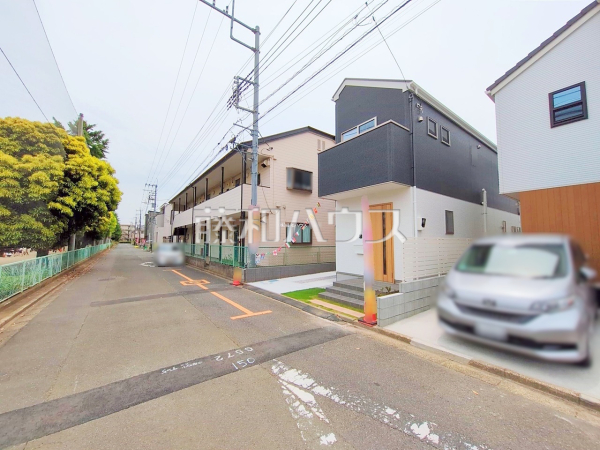 接道状況および現場風景　【富士見市東みずほ台３丁目】