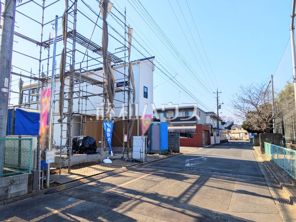 接道状況および現場風景　【富士見市東みずほ台３丁目】