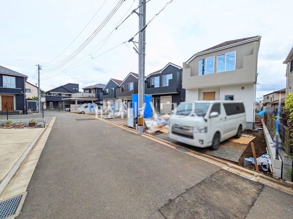 接道状況および現場風景　【立川市砂川町２丁目】