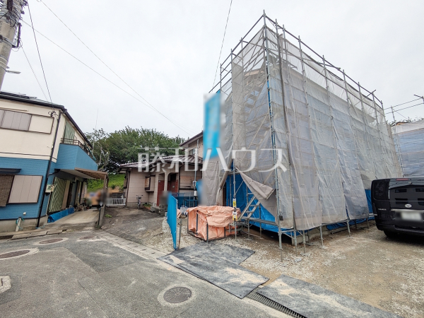 3-1号棟　接道状況および現場風景　【福岡市南区桧原７丁目】