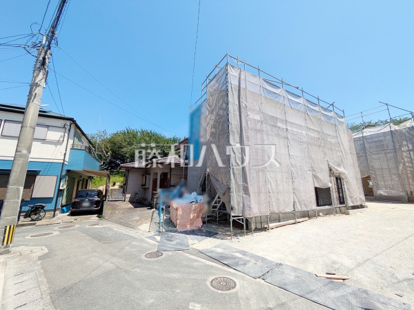3-1号棟　接道状況および現場風景　【福岡市南区桧原７丁目】