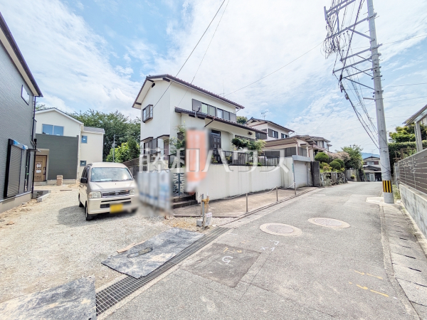 4-2号棟　接道状況および現場風景　【福岡市南区桧原７丁目】