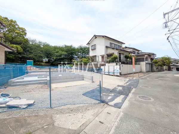 3-1号棟　接道状況および現場風景　【福岡市南区桧原７丁目】