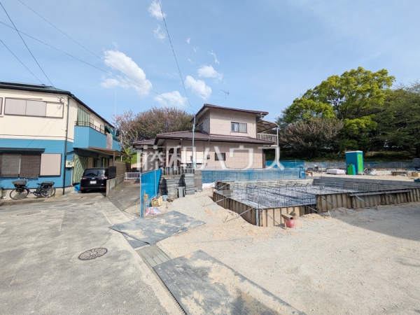 3-1号棟　接道状況および現場風景　【福岡市南区桧原７丁目】