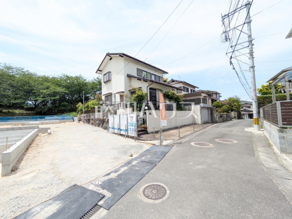 4-1号棟　接道状況および現場風景　【福岡市南区桧原７丁目】