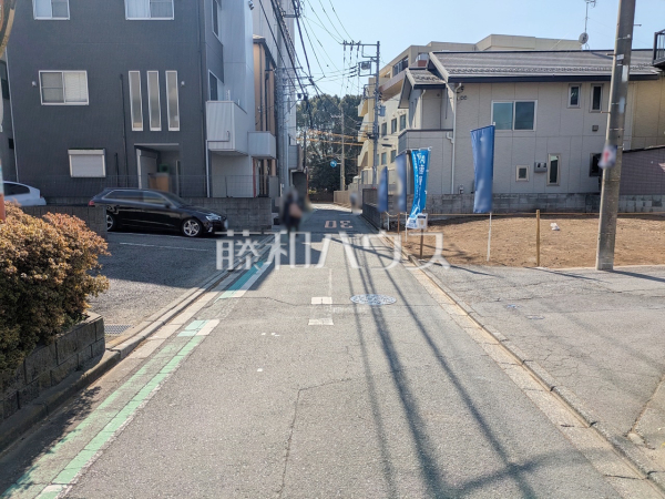 接道状況および現場風景　【和光市中央２丁目】