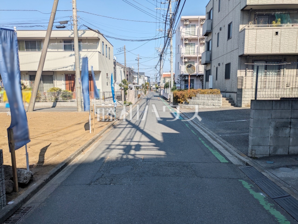 接道状況および現場風景　【和光市中央２丁目】