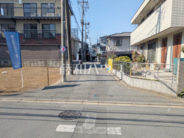 接道状況および現場風景　【和光市中央２丁目】