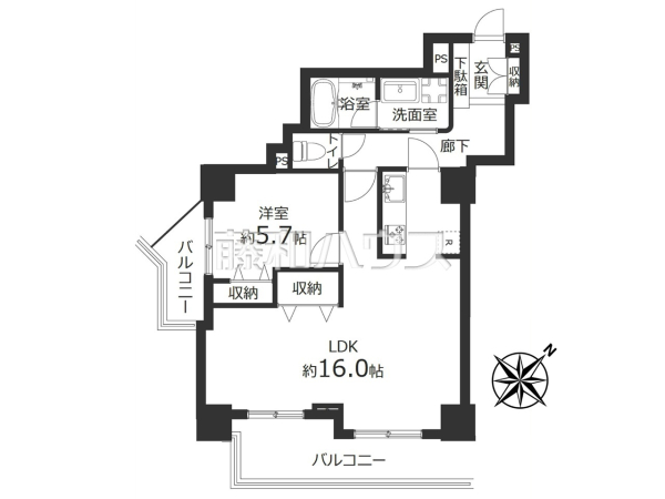 間取図　【グラシスタワー所沢】