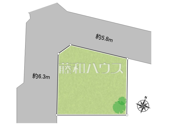 全体区画図　【福岡市早良区野芥６丁目】