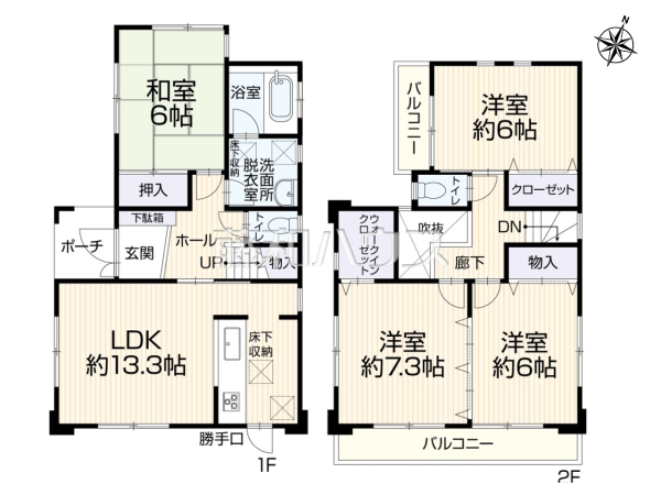 間取図　【富士見市東みずほ台４丁目】