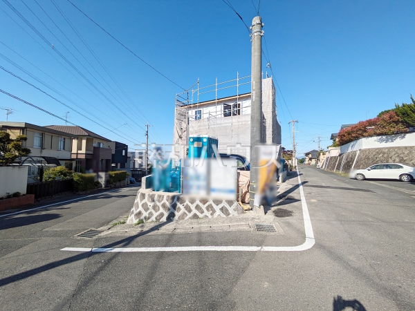 接道状況および現場風景　【福岡市南区柏原３丁目】