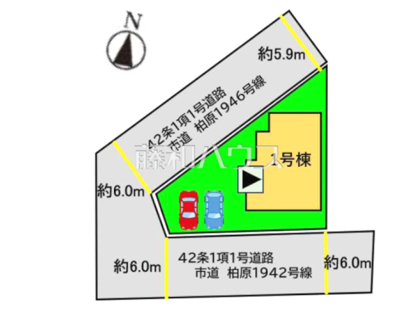 全体区画図　【福岡市南区柏原３丁目】