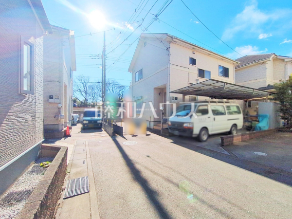 接道状況および現場風景　【志木市下宗岡４丁目】