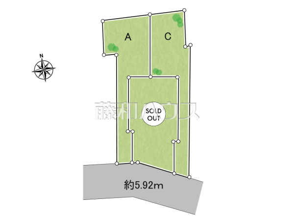 全体区画図　【小金井市貫井南町４丁目】