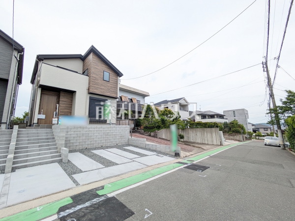 1号棟　接道状況および現場風景　【福岡市城南区東油山３丁目】