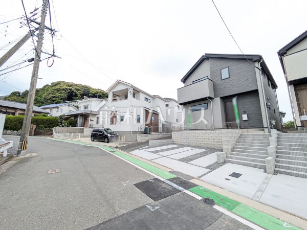 2号棟　接道状況および現場風景　【福岡市城南区東油山３丁目】