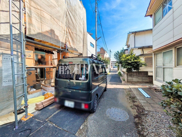 接道状況および現場風景　【立川市富士見町２丁目】