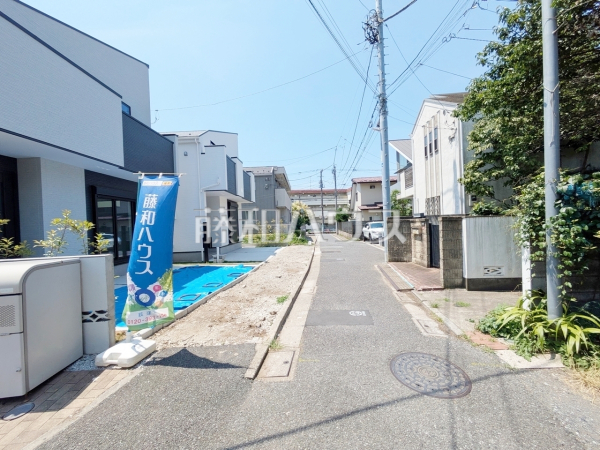 接道状況および現場風景　【杉並区浜田山１丁目】