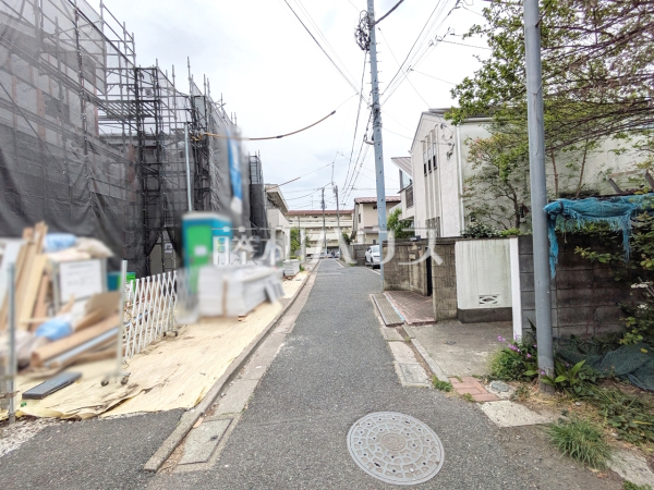 接道状況および現場風景　【杉並区浜田山１丁目】