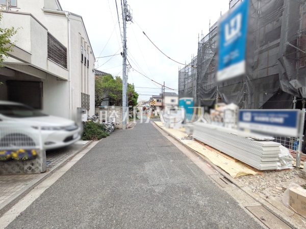 接道状況および現場風景　【杉並区浜田山１丁目】