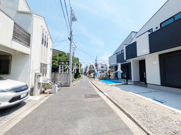 接道状況および現場風景　【杉並区浜田山１丁目】
