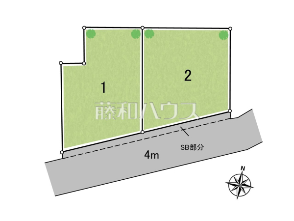 全体区画図　【練馬区貫井４丁目】