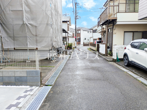 接道状況および現場風景　【日野市日野台２丁目】
